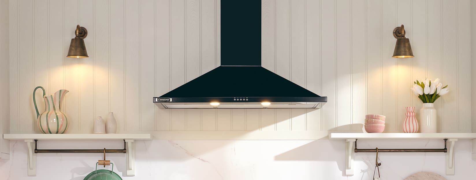 Integrated cooker hoods