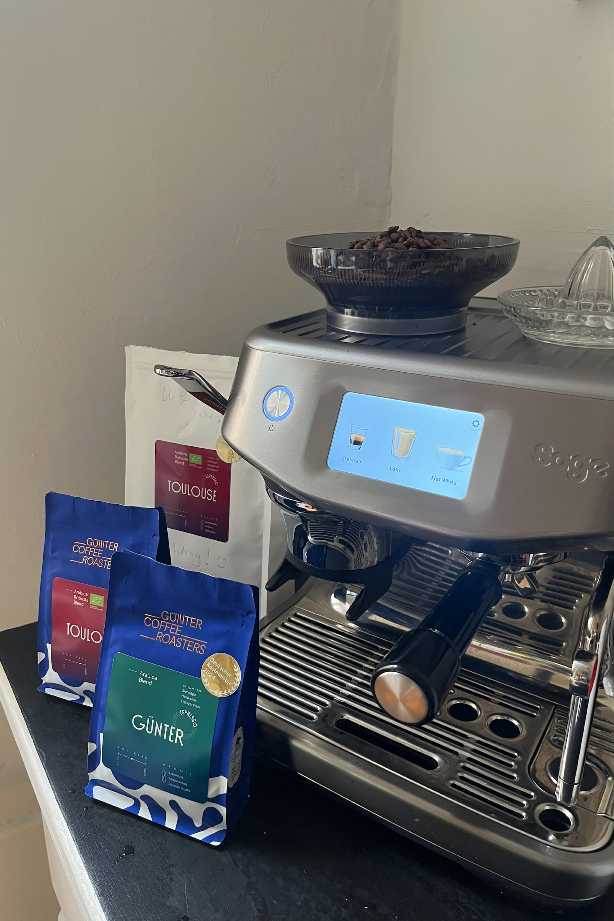 Sage coffee machine setup 10