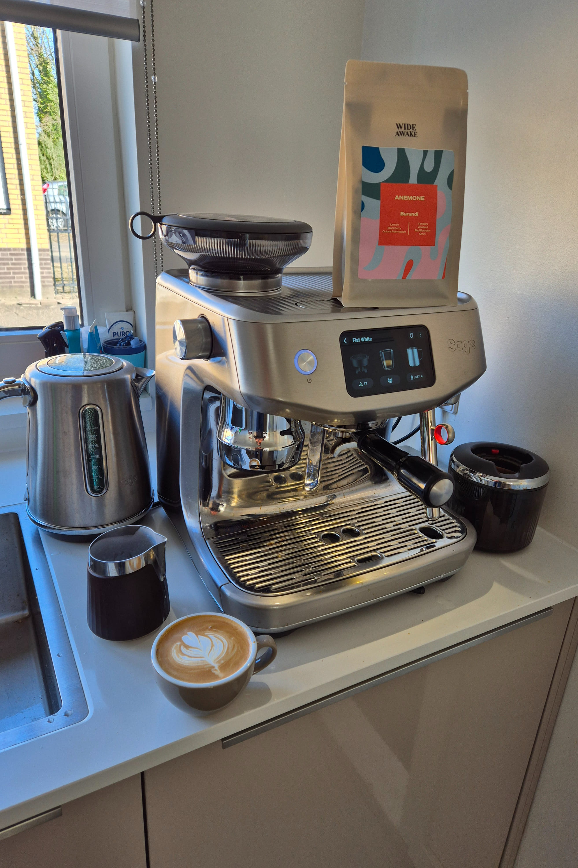 Sage coffee machine setup 2