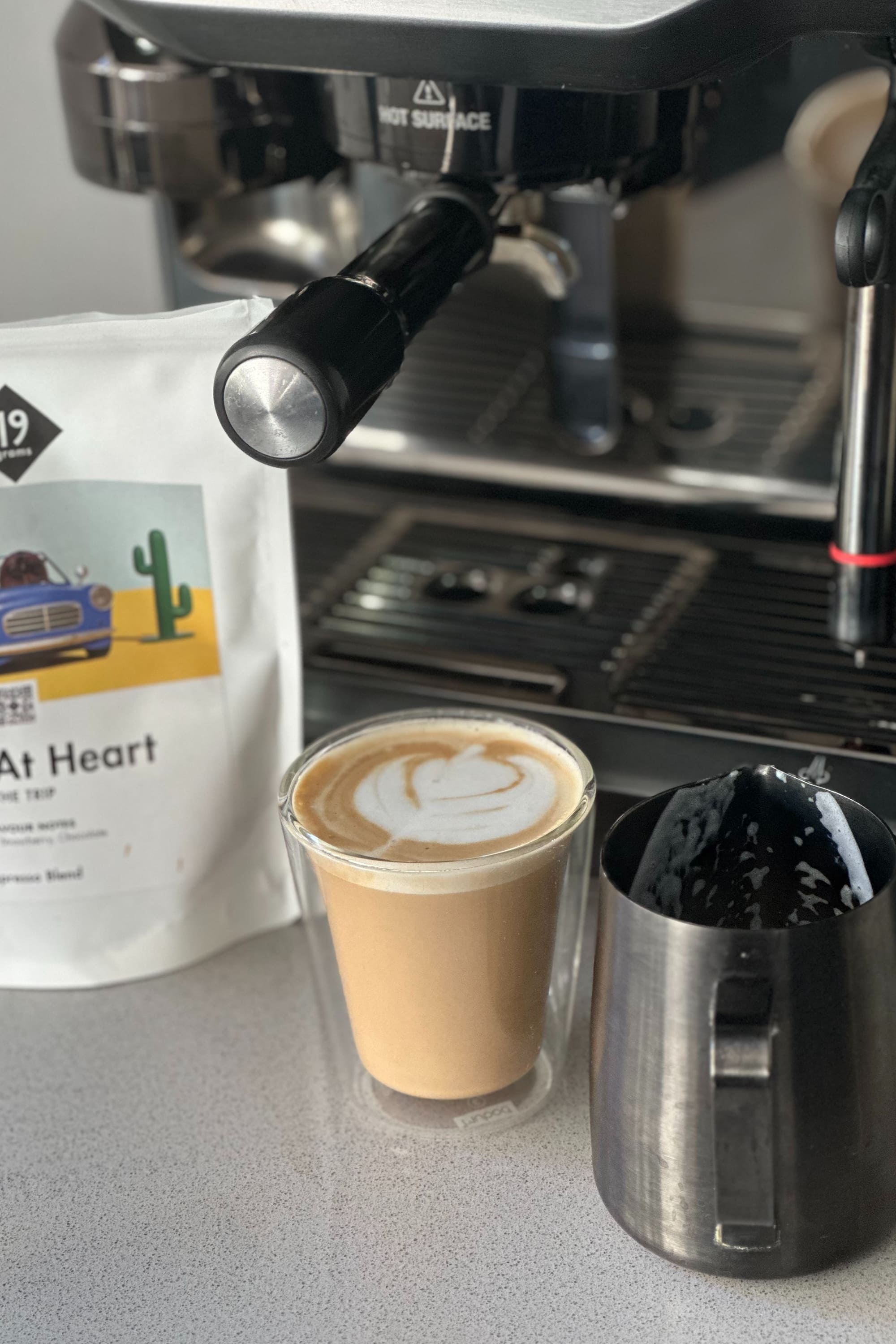 Sage coffee machine setup 9