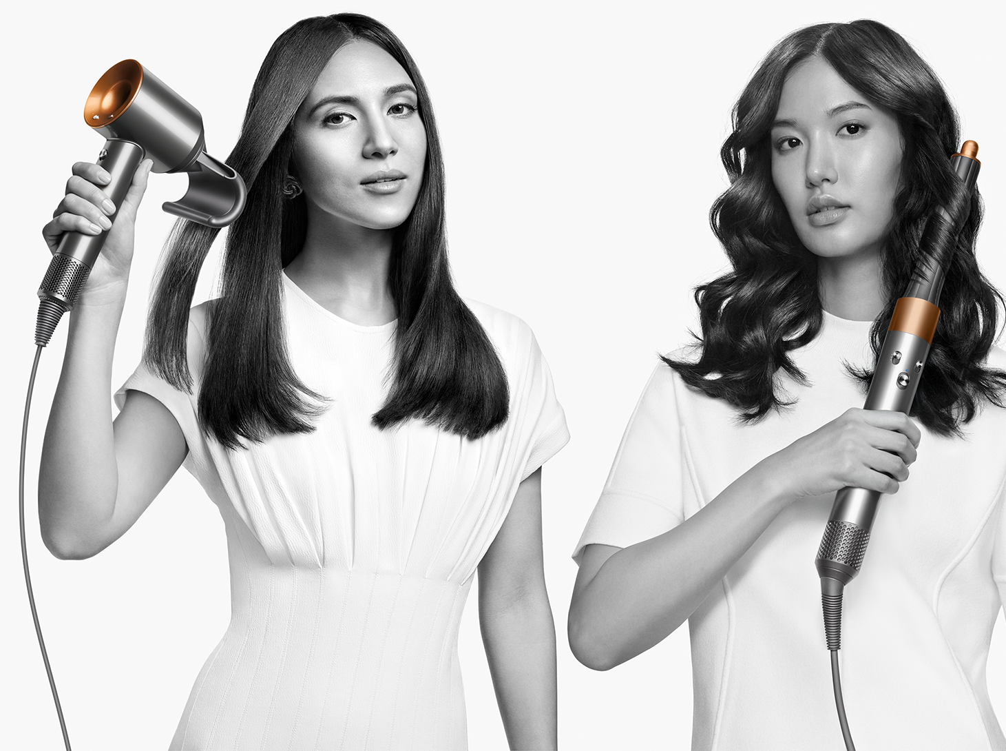 Dyson hair dryer with curling iron best sale